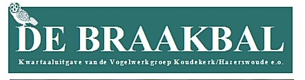 In de Braakbal publiceert de VWG elk kwartaal tellingen en excursieverslagen