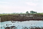 Het uitgraven van het plasje in de Wilck in 2000