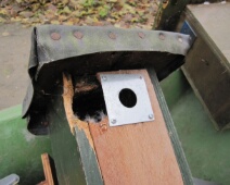 2016-11-08 Houtkamp - Nestkasten - Gekraakt nest